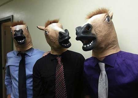 foto de máscara de cabeça de cavalo