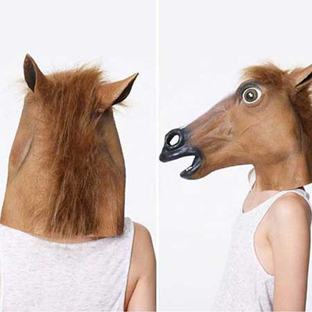 modelo de máscara de cavalo