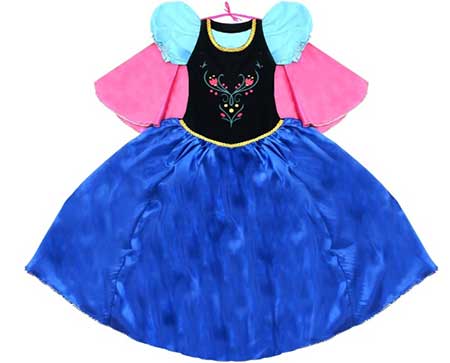 vestido azul1 Fantasia da Anna Frozen