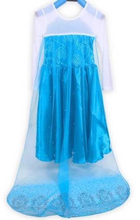 vestido de princesa Fantasias de Elsa