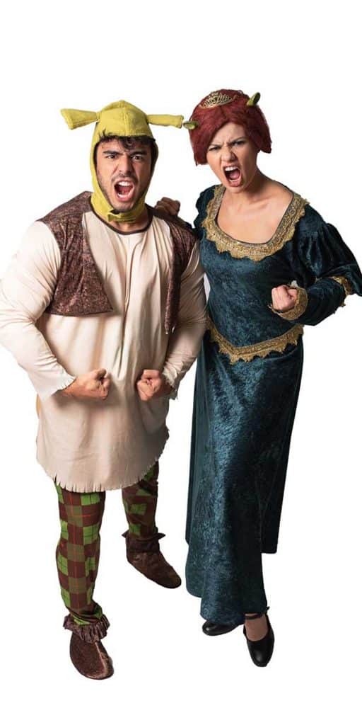 Modelos de Fantasias de Shrek e Fiona